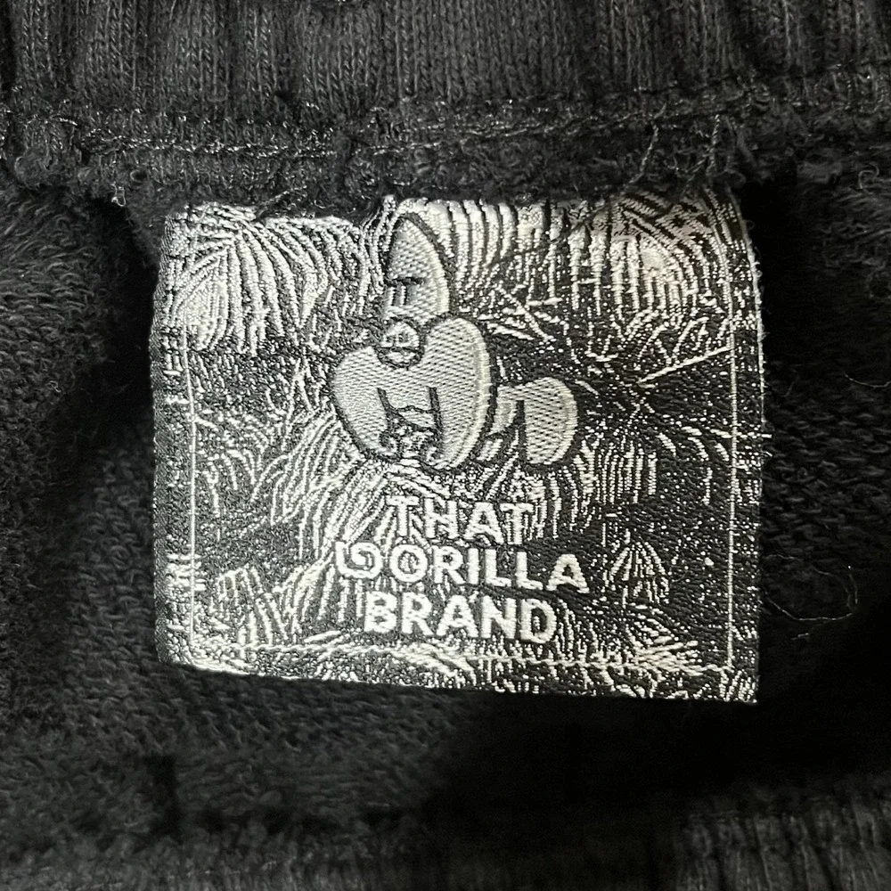 That Gorilla Brand TGB Joggers Mens S Black Organic Cotton Heavyweight Lifestyle